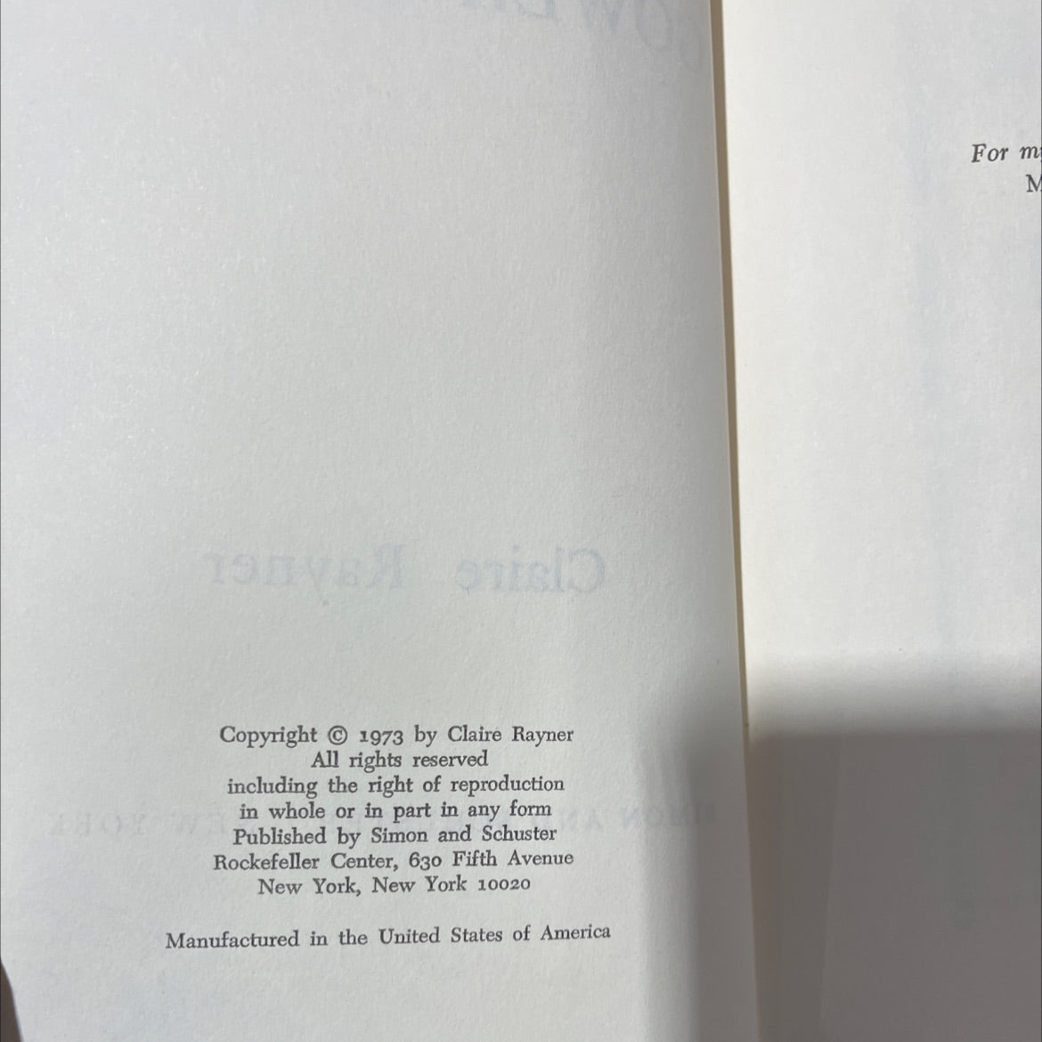 gower street book, by Claire Rayner, 1973 Hardcover image 3