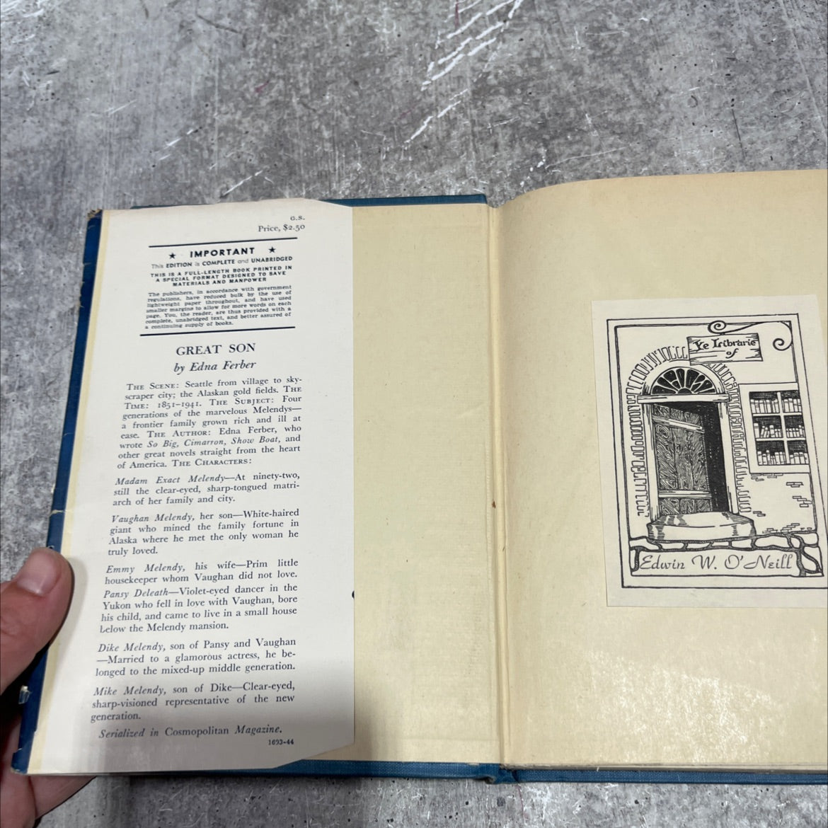 great son book, by edna ferber, 1945 Hardcover image 4