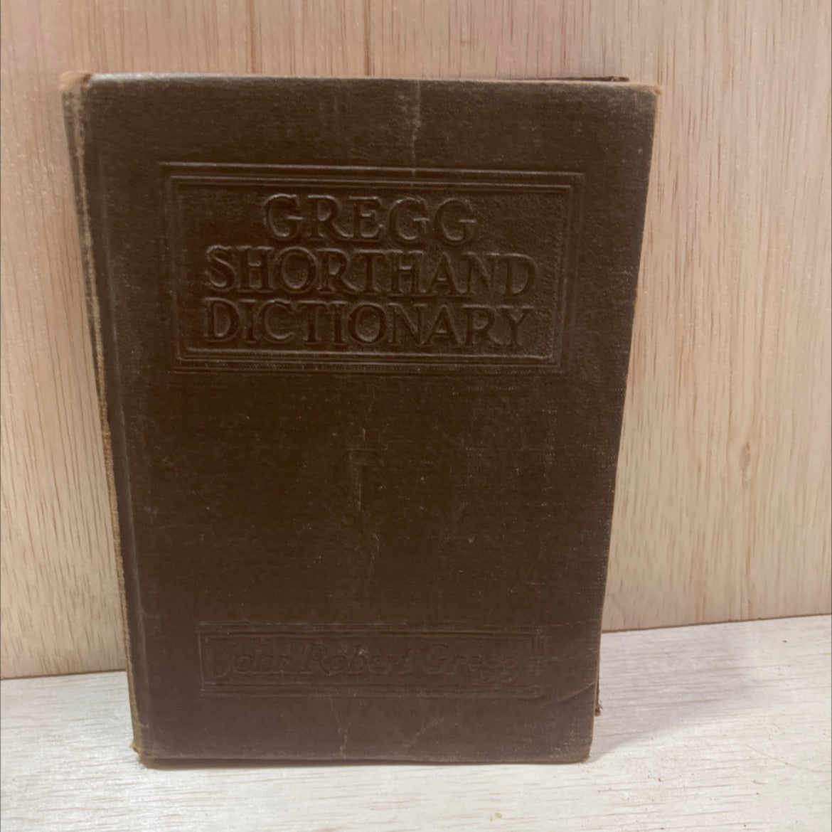 gregg shorthand dictionary book, by john robert gregg, 1930 Hardcover, Antique image 1