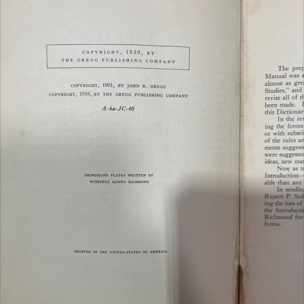 gregg shorthand dictionary book, by john robert gregg, 1930 Hardcover, Antique image 3