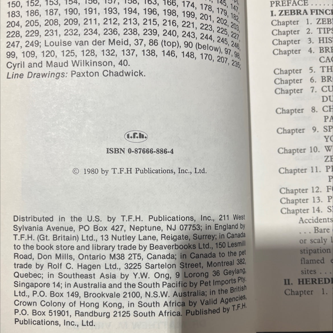 handbook of zebra finches book, by dr. matthew m. vrienden, louise van der meid, cyril and maud wilkinson, 1980 image 3