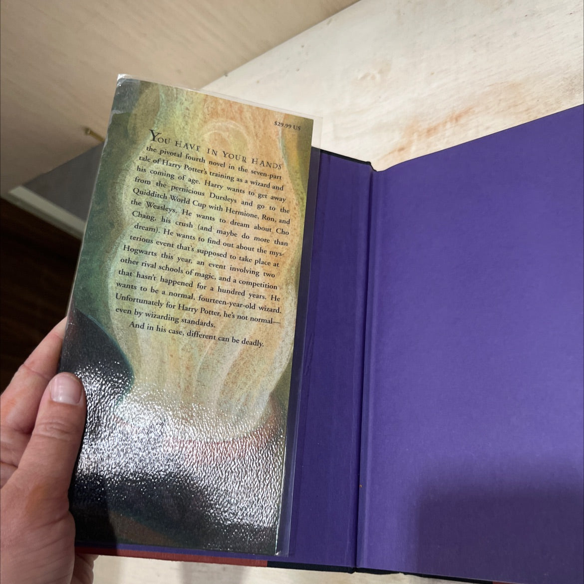 harry potter and the goblet of fire book, by j. k. rowling, 2000 Hardcover image 4