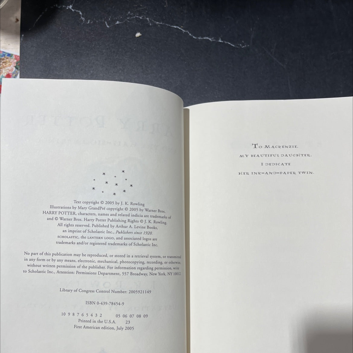 harry potter and the half-blood prince book, by j. k. rowling, 2005 Hardcover image 3