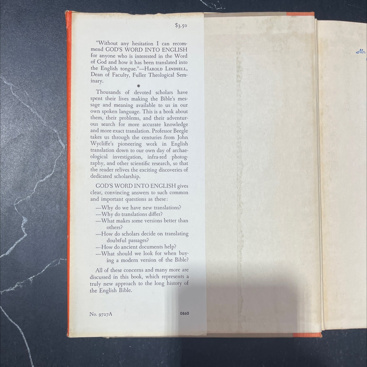 holy bible god's word into english book, by dewey m. beegle, 1960 Hardcover image 4