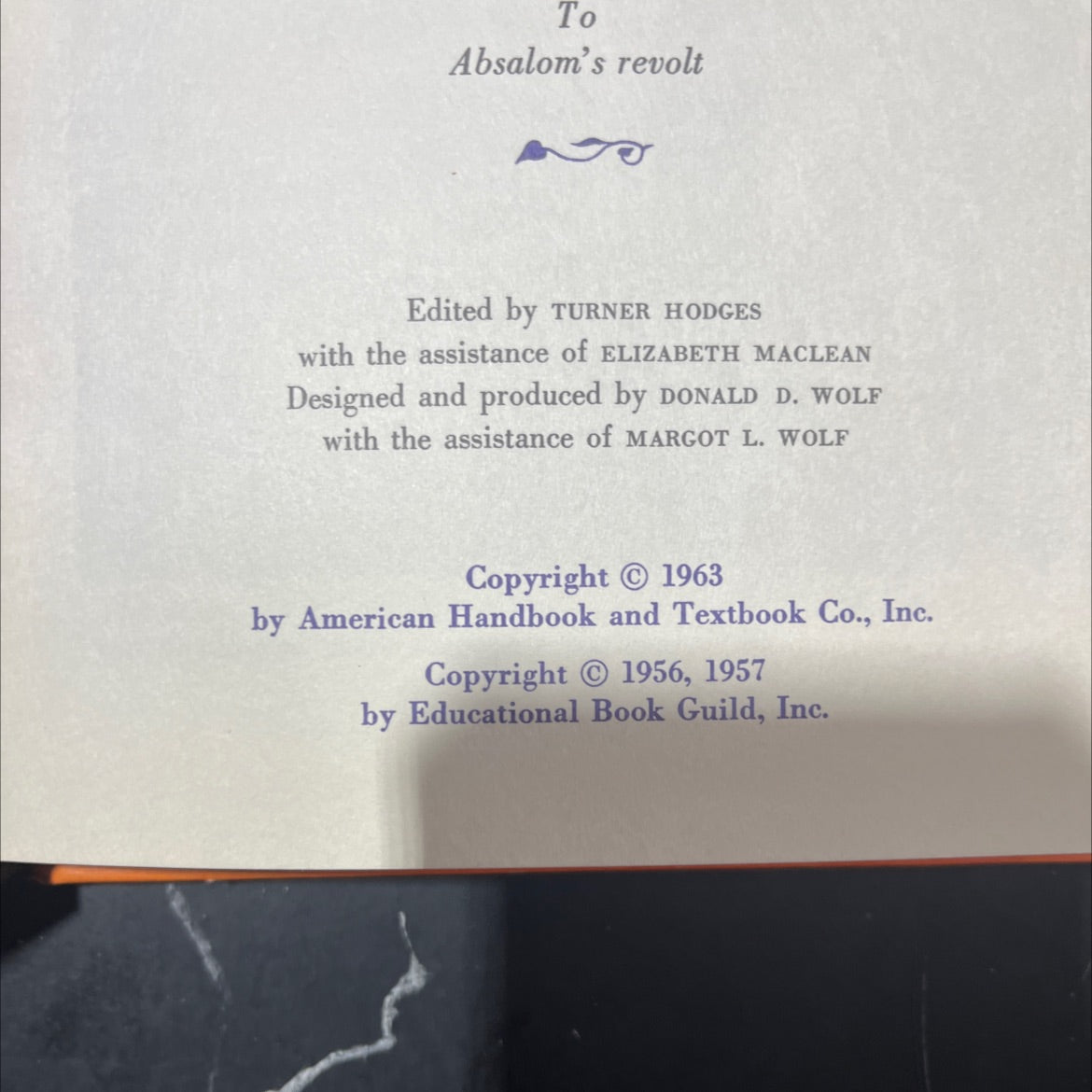 holy bible story library volume four from gideon to absalom's revolt book, by turner hodges, 1963 Hardcover image 3