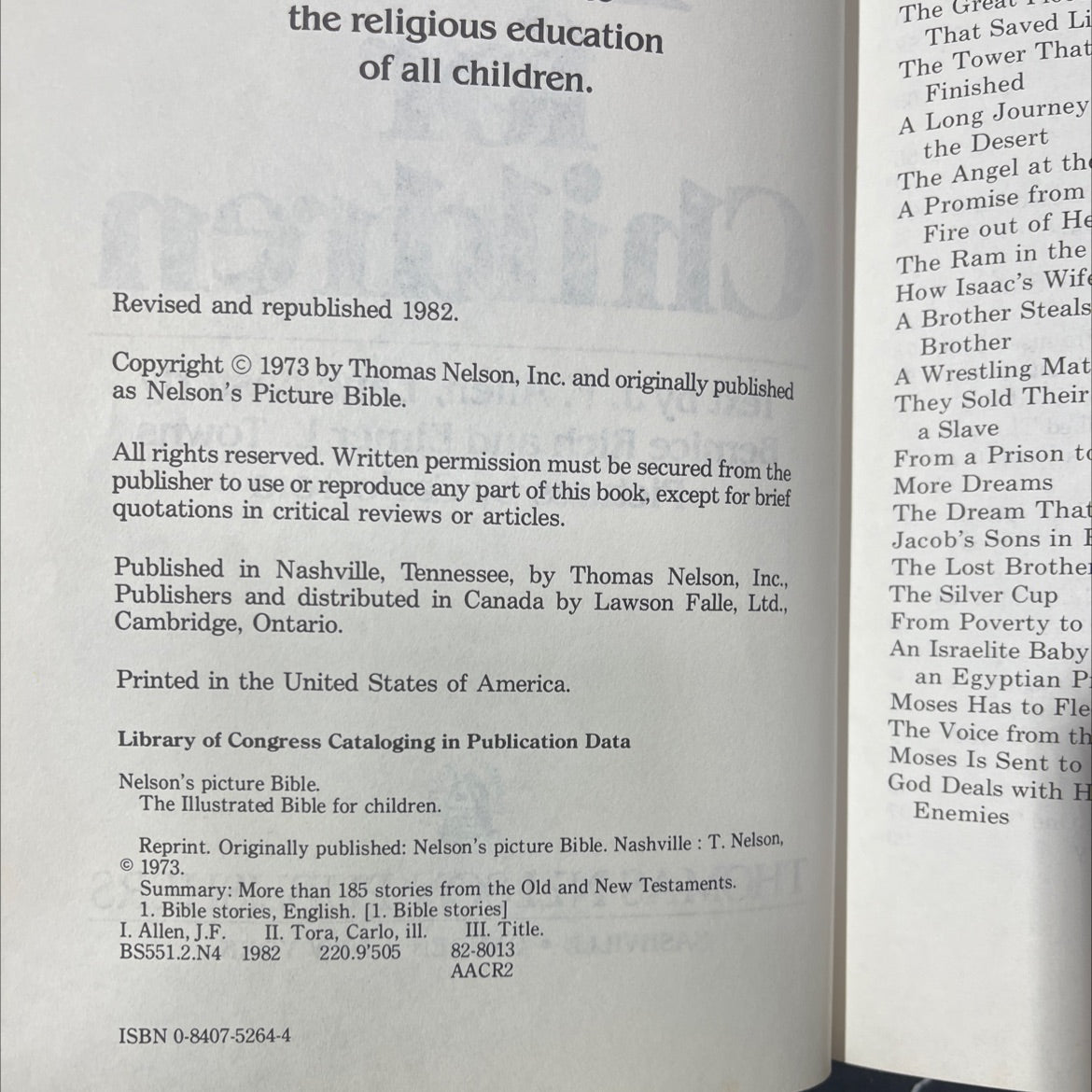 holy bible the illustrated bible for children book, by J. F. Allen, Lane Easterly, Bernice Rich, Elmer L. Towns, 1982 image 3