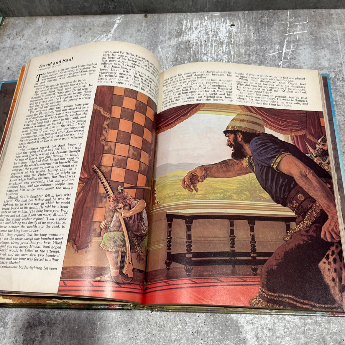 holy bible the illustrated children's bible book, by David Christie-Murray, 1976 Hardcover image 4