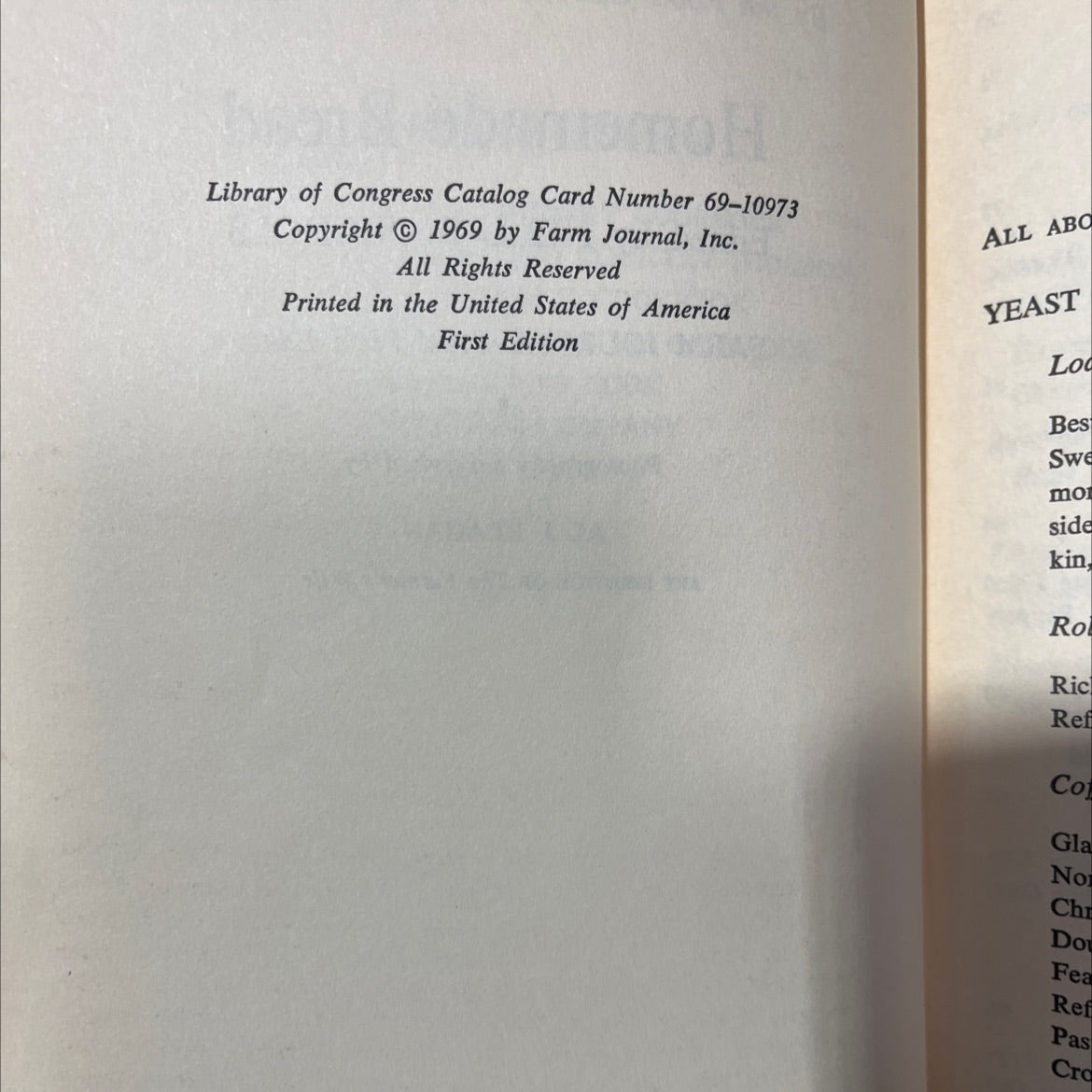 homemade bread book, by food editors of farm journal, 1969 Hardcover image 3