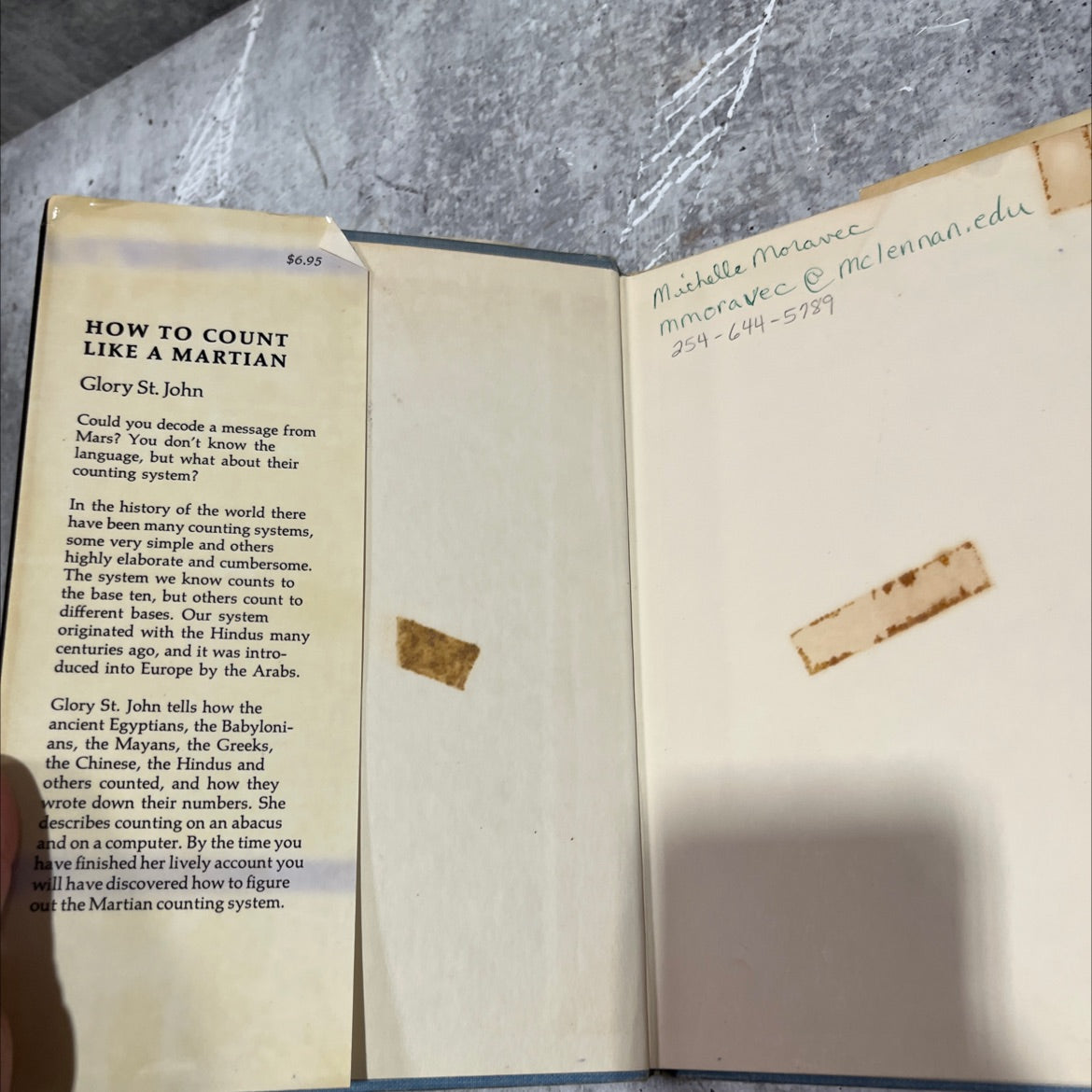 how to count like a martian book, by glory st. john, 1975 Hardcover image 4