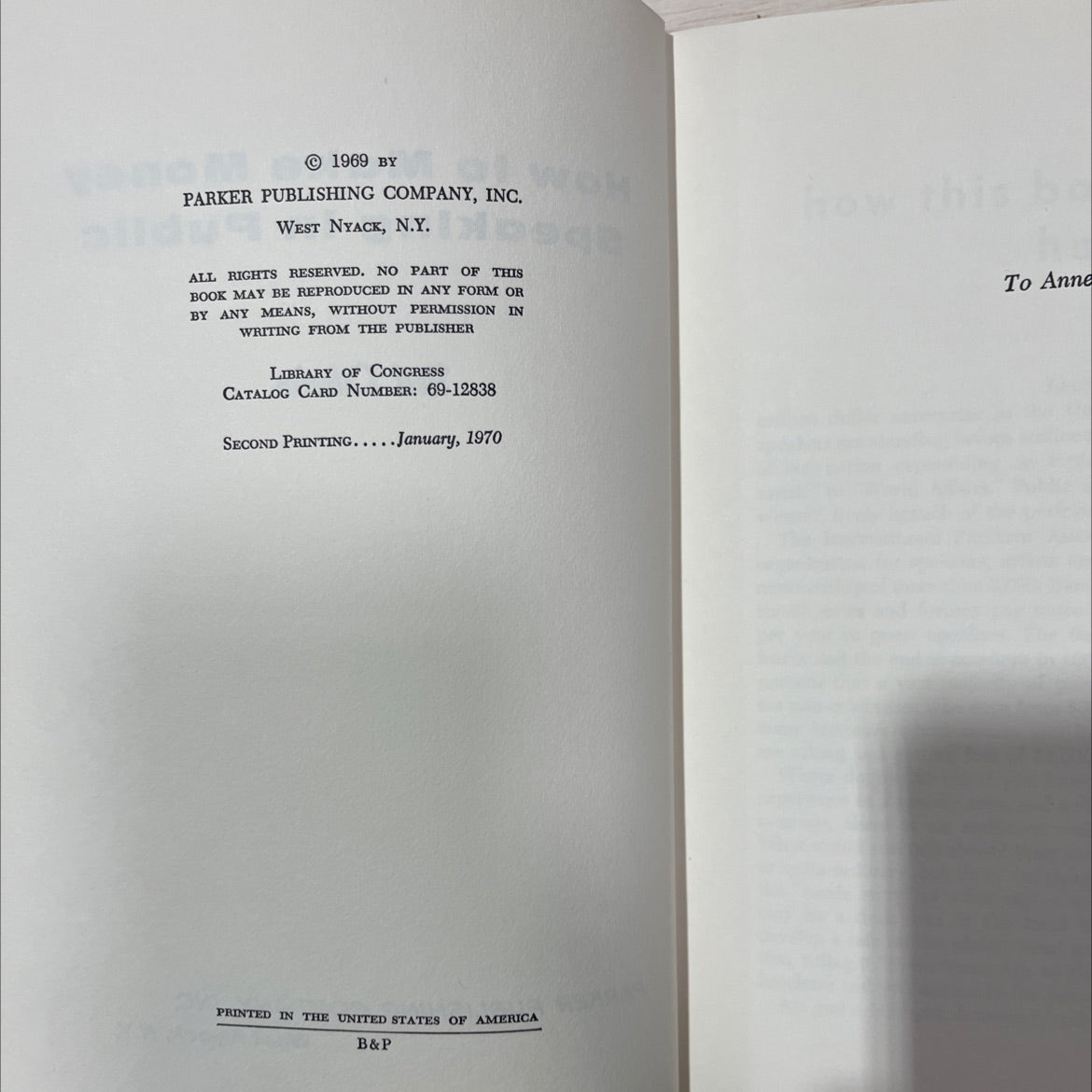 how to make money speaking in public book, by neil eskelin, 1970 Hardcover, Vintage image 3