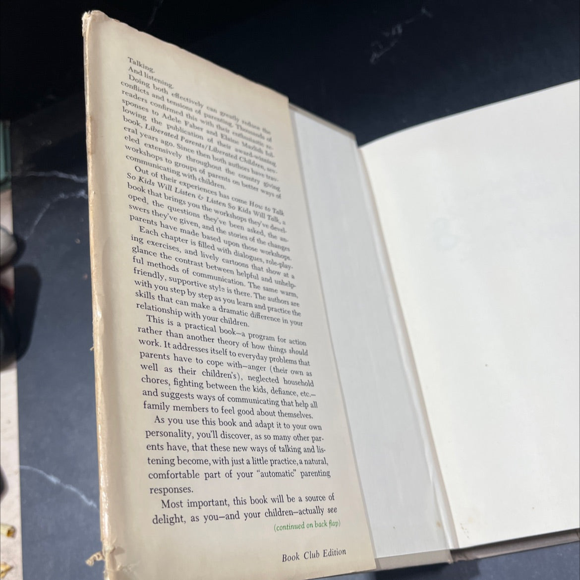 how to talk so kids will listen & listen so kids will talk book, by Adele Faber, Elaine Mazlish, 1980 Hardcover image 4