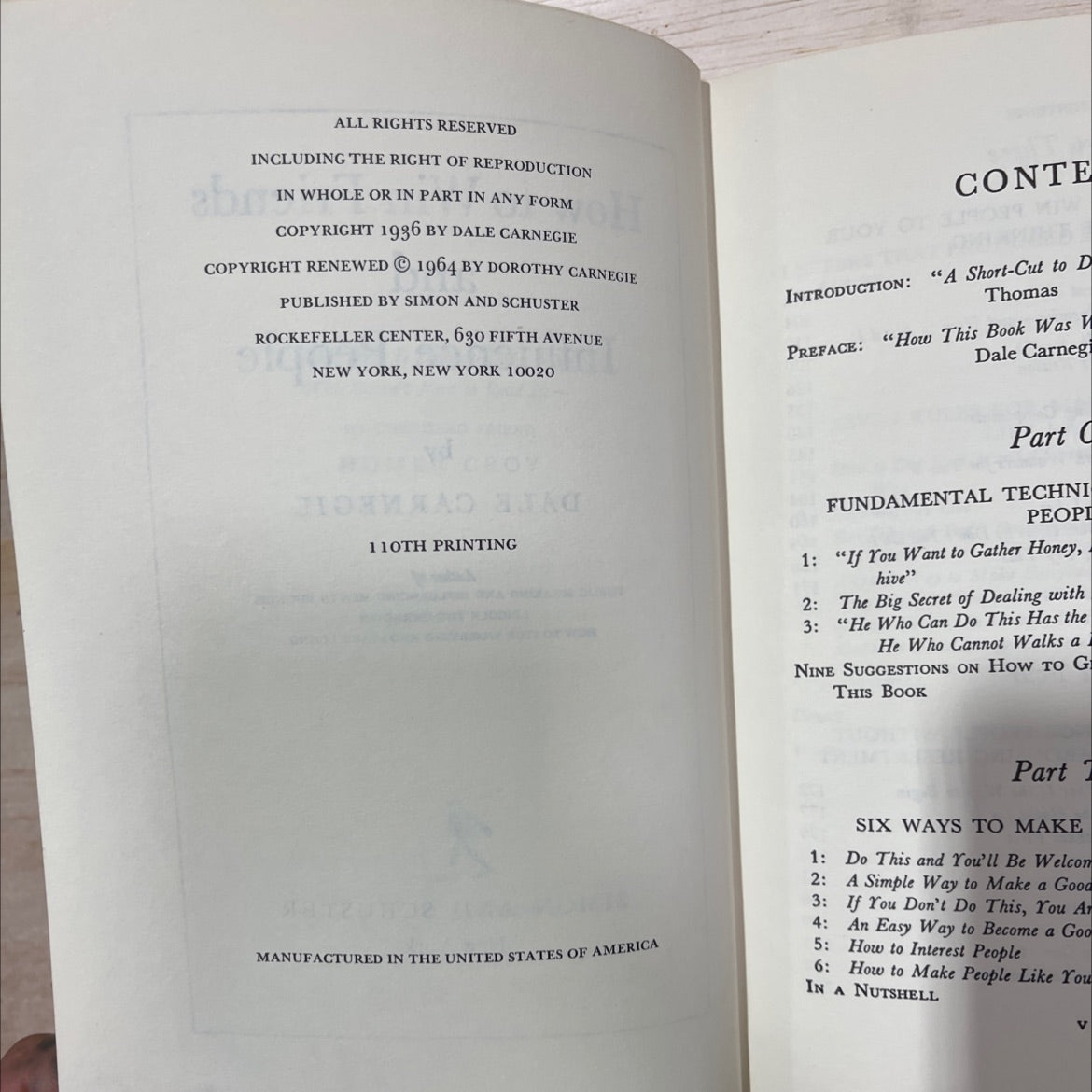 how to win friends and influence people book, by dale carnegie, 1964 Hardcover, Vintage image 3