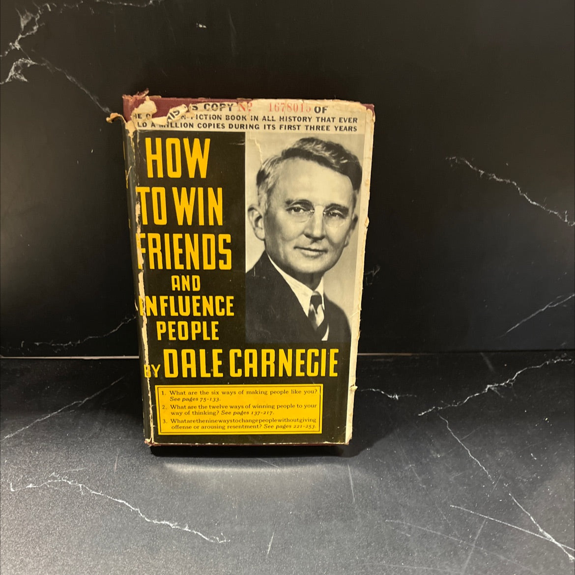 how to win friends and influence people book, by dale carnegie, 1986 Hardcover, Vintage image 1