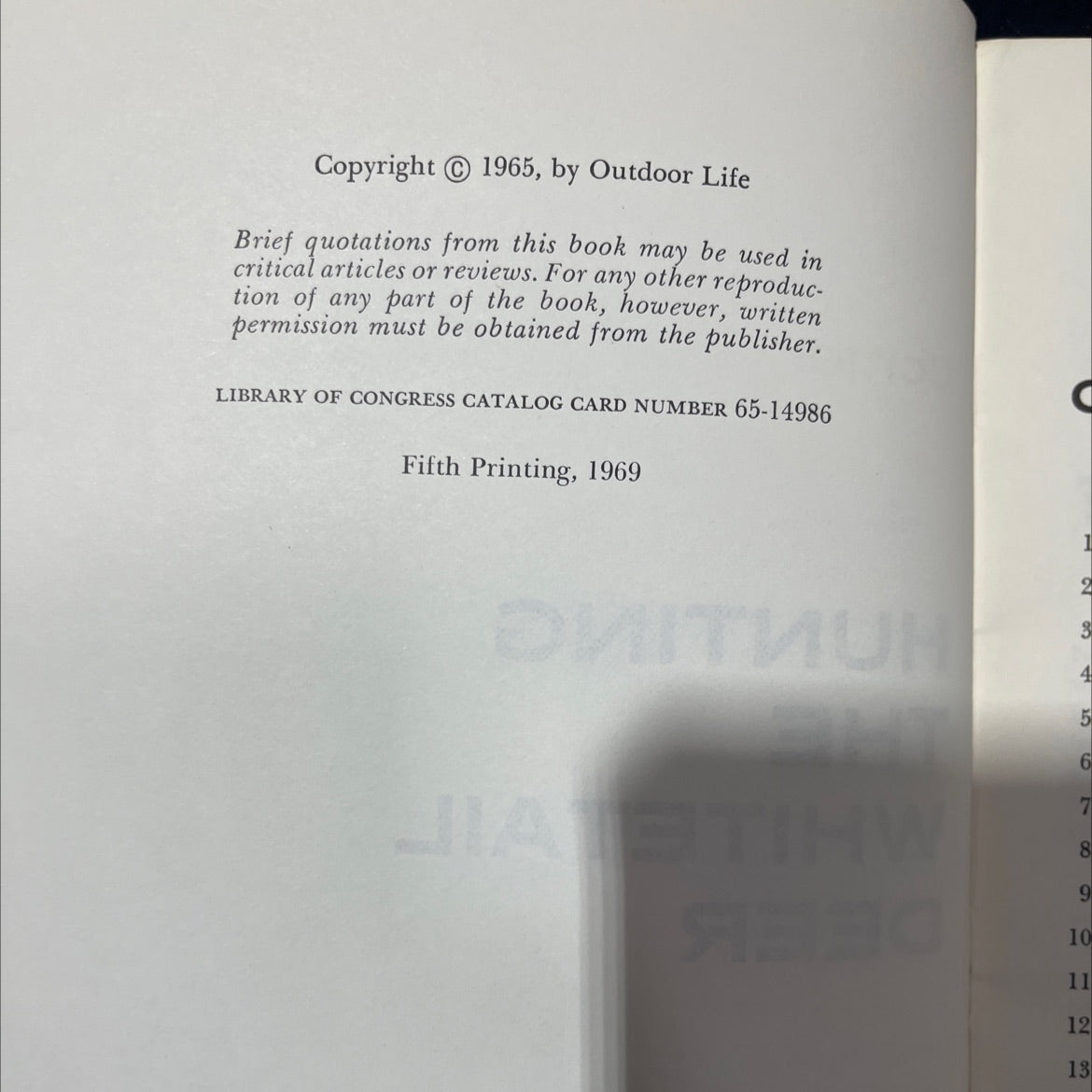 hunting the whitetail deer book, by Russell Tinsley, 1969 Paperback image 3