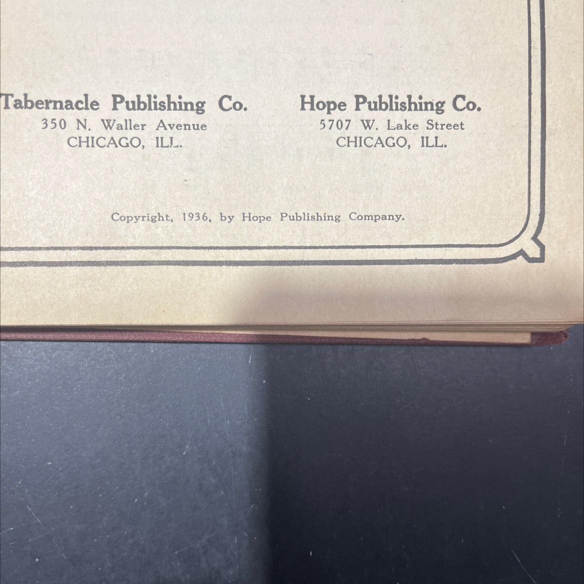 hymns for christian service book, by unknown, 1936 Hardcover image 3