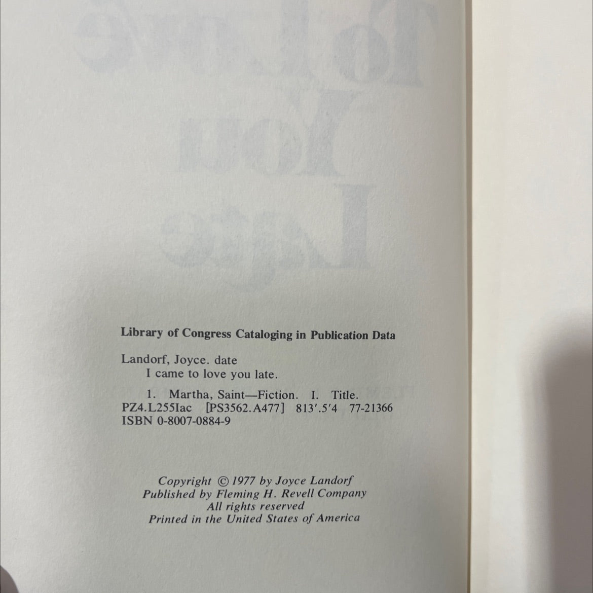 i came to love you late book, by Joyce Landorf, 1977 Hardcover, Vintage image 3