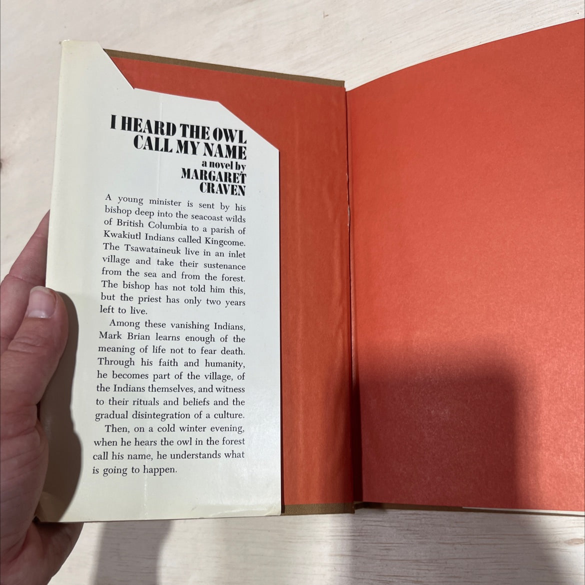 i heard the owl call my name book, by Margaret Craven, 1973 Hardcover image 4