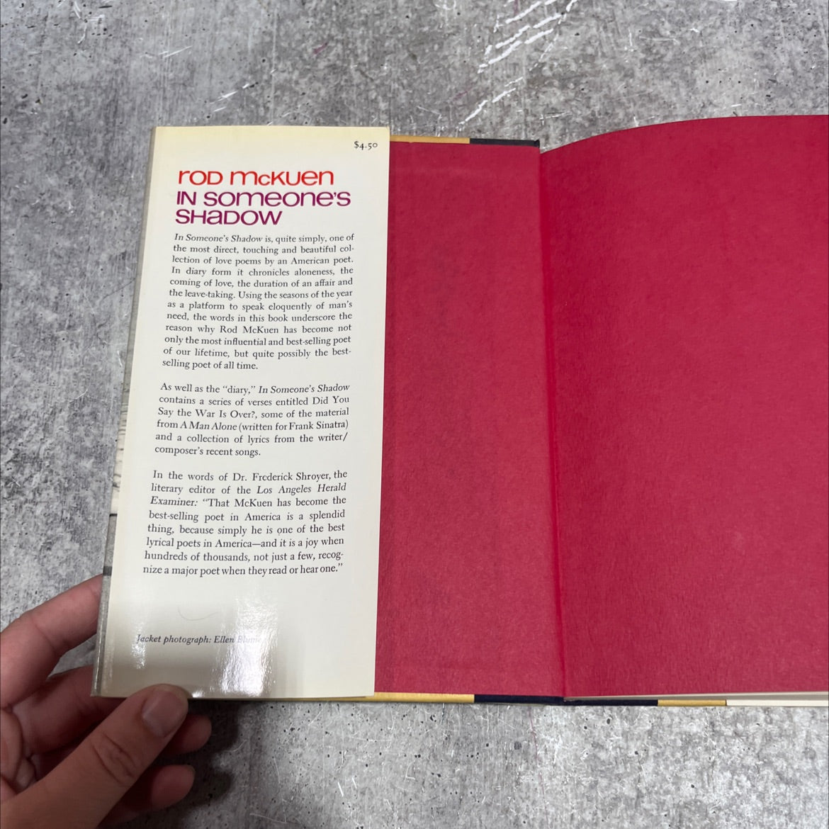in someone's shadow book, by rod mckuen, 1970 Hardcover image 4