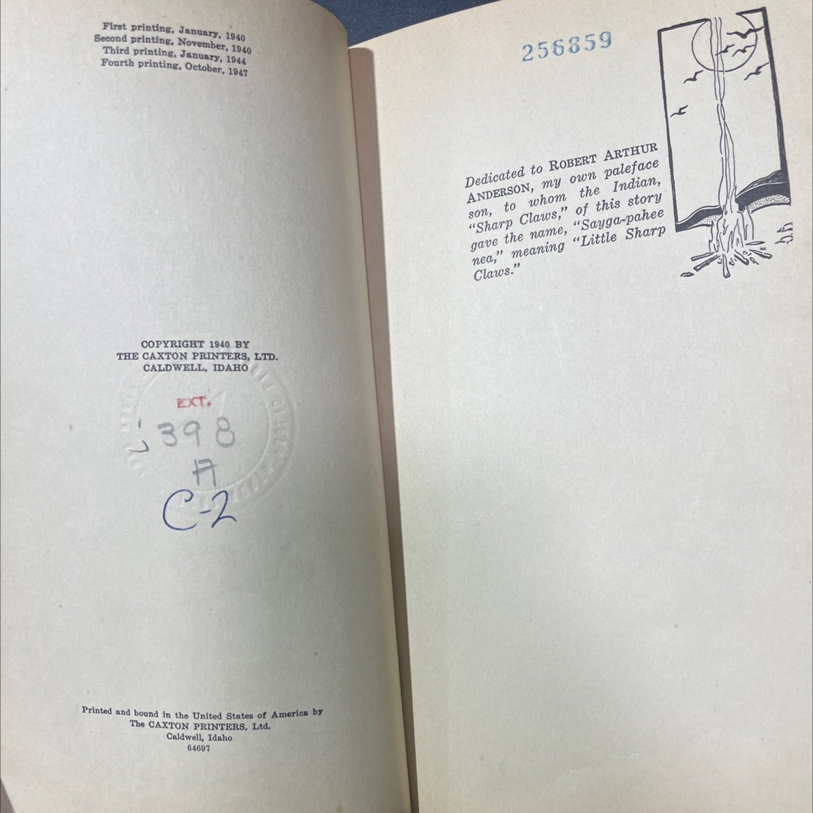 indian sleep man tales book, by bernice g. anderson, 1947 Hardcover image 3