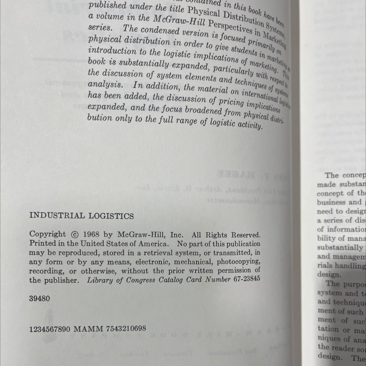 industrial logistics analysis and management of physical supply and distribution systems book, by john f. magee, 1968 image 3