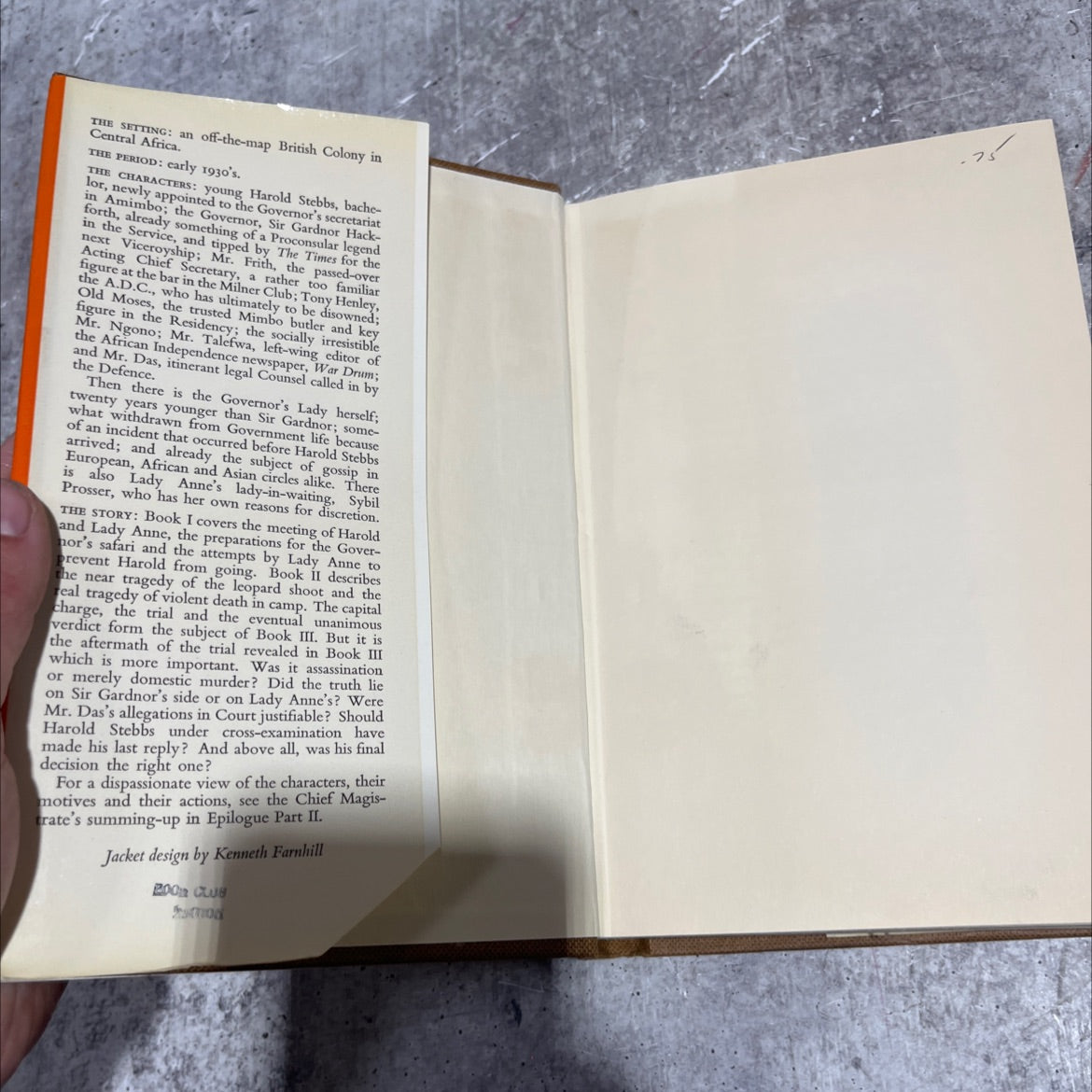 ins hop top the governor's lady book, by norman collins, 1968 Hardcover image 4