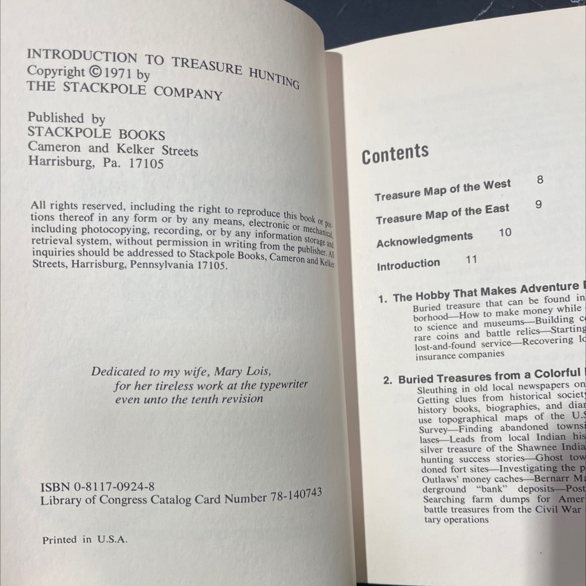 introduction to treasure hunting book, by alan smith, 1971 Hardcover image 3