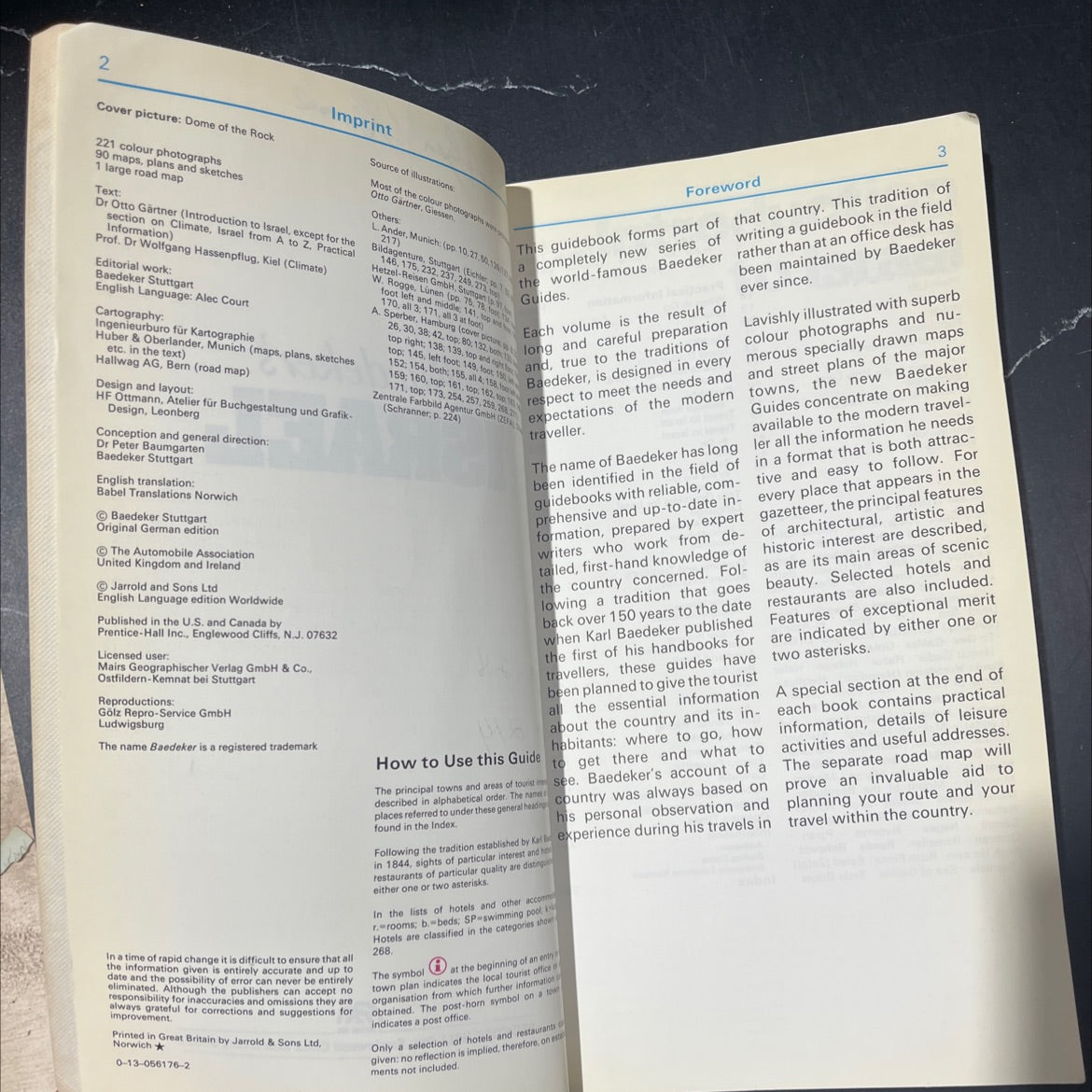 israel book, by lilian levril baedeker, 1970 Hardcover image 3