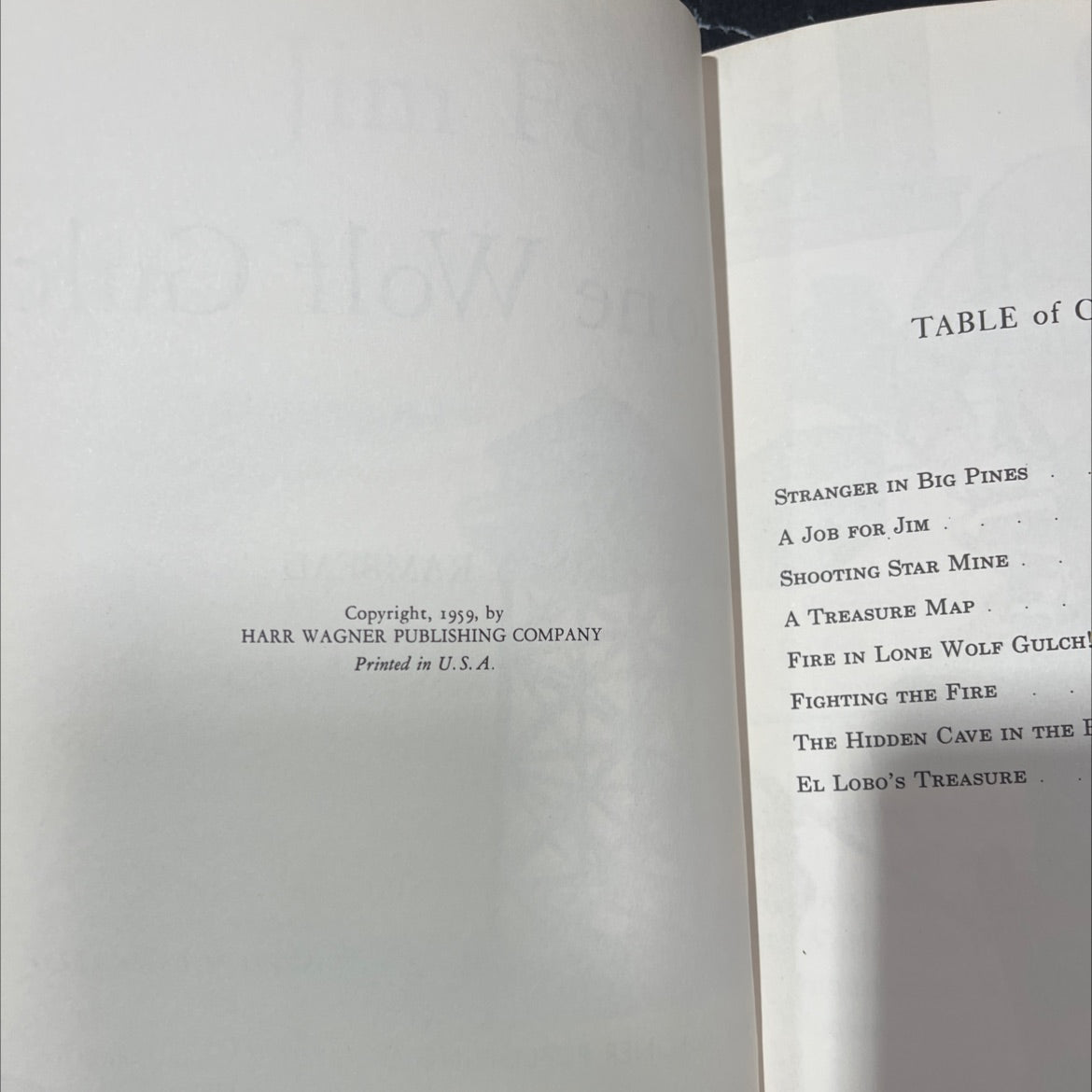 jim forest and lone wolf gulch book, by john and nancy rambeau, 1959 Hardcover image 3