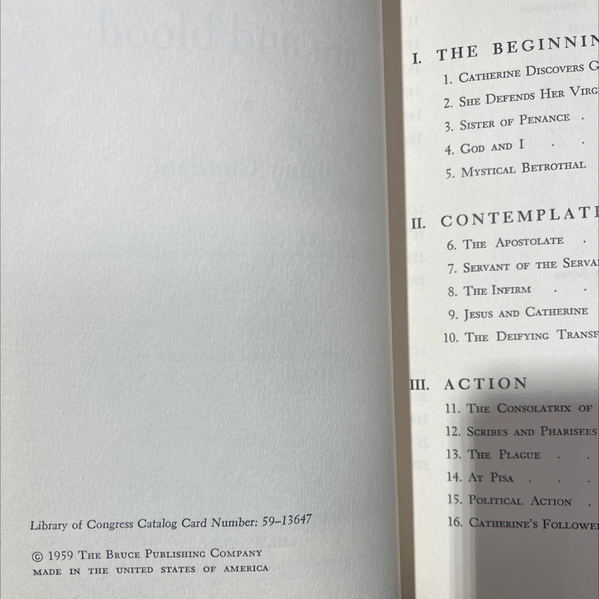 ka catherine of siena -fire and blood- book, by Igino Giordani, 1959 Hardcover image 3