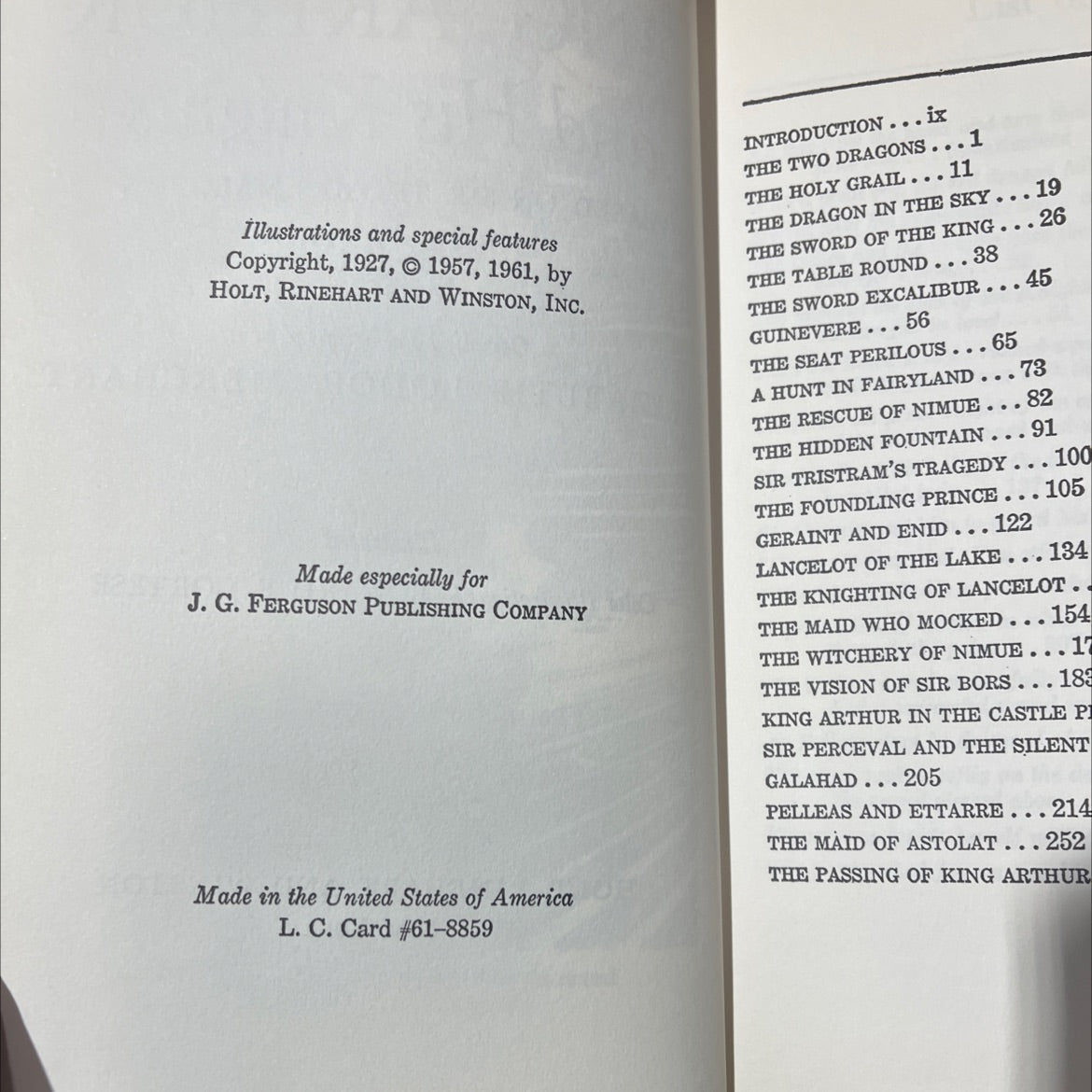 king arthur and his knights book, by elizabeth lodor merchant, 1961 Hardcover image 3