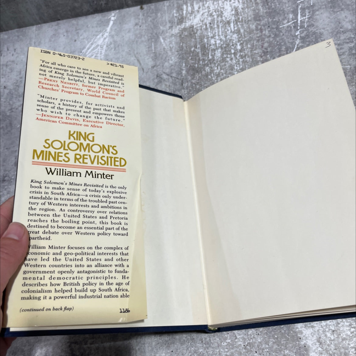 king solomon's mines revisited book, by william minter, 1986 Hardcover image 4