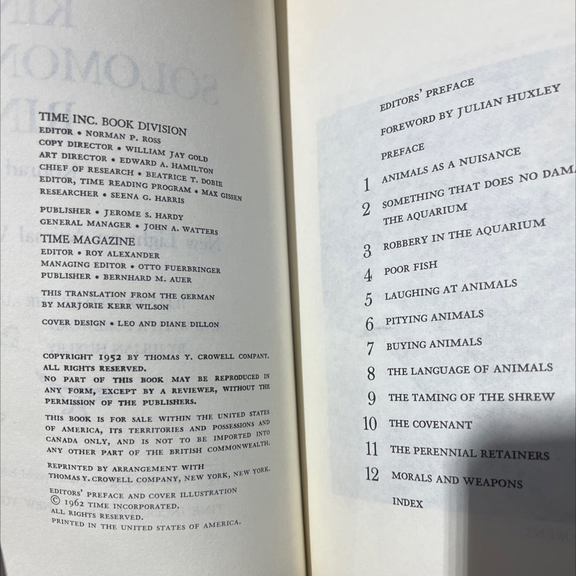 king solomon's ring book, by konrad z. lorenz, 1952 Paperback image 3