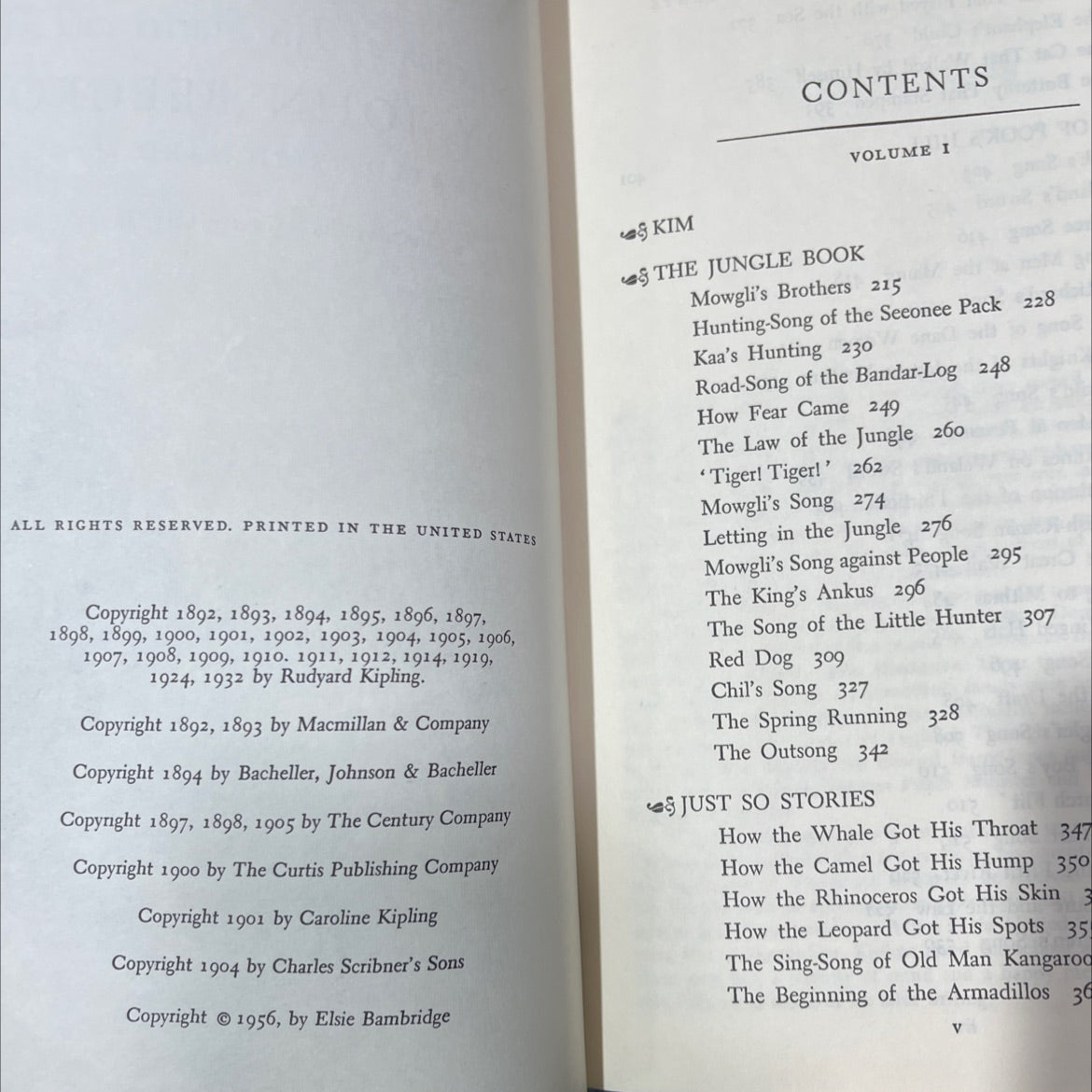 kipling a selection of his stories and poems book, by john beecroft, 1956 Hardcover image 3