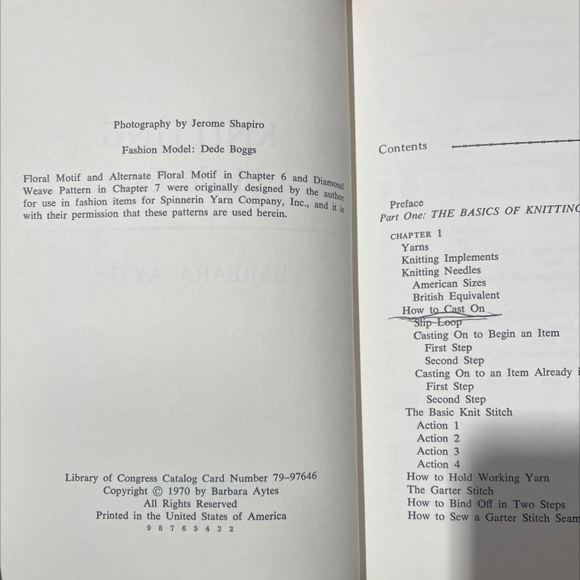 knitting made easy book, by barbara aytes, 1970 Hardcover image 3