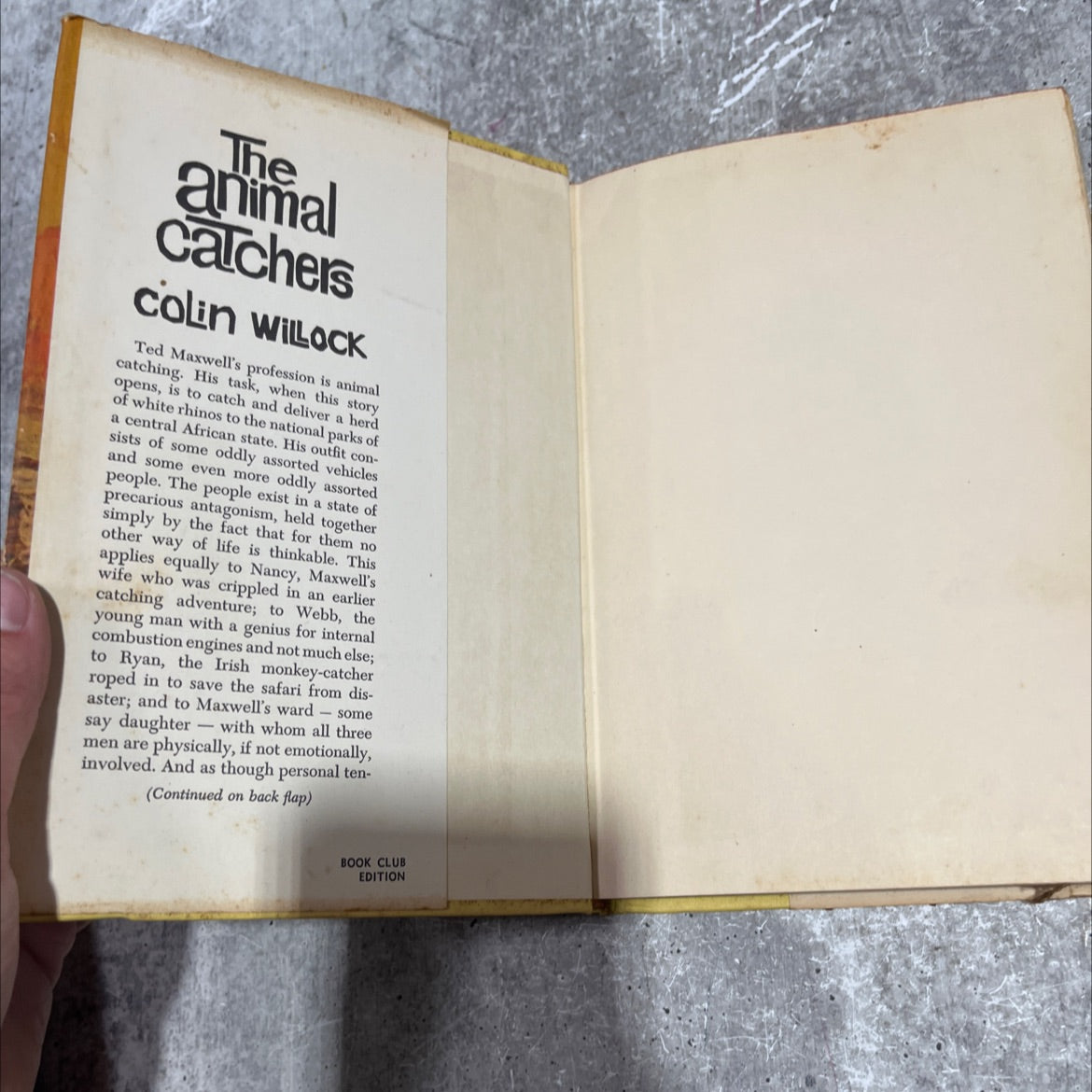 la cad the animal catchers book, by colin willock, 1964 Hardcover image 4
