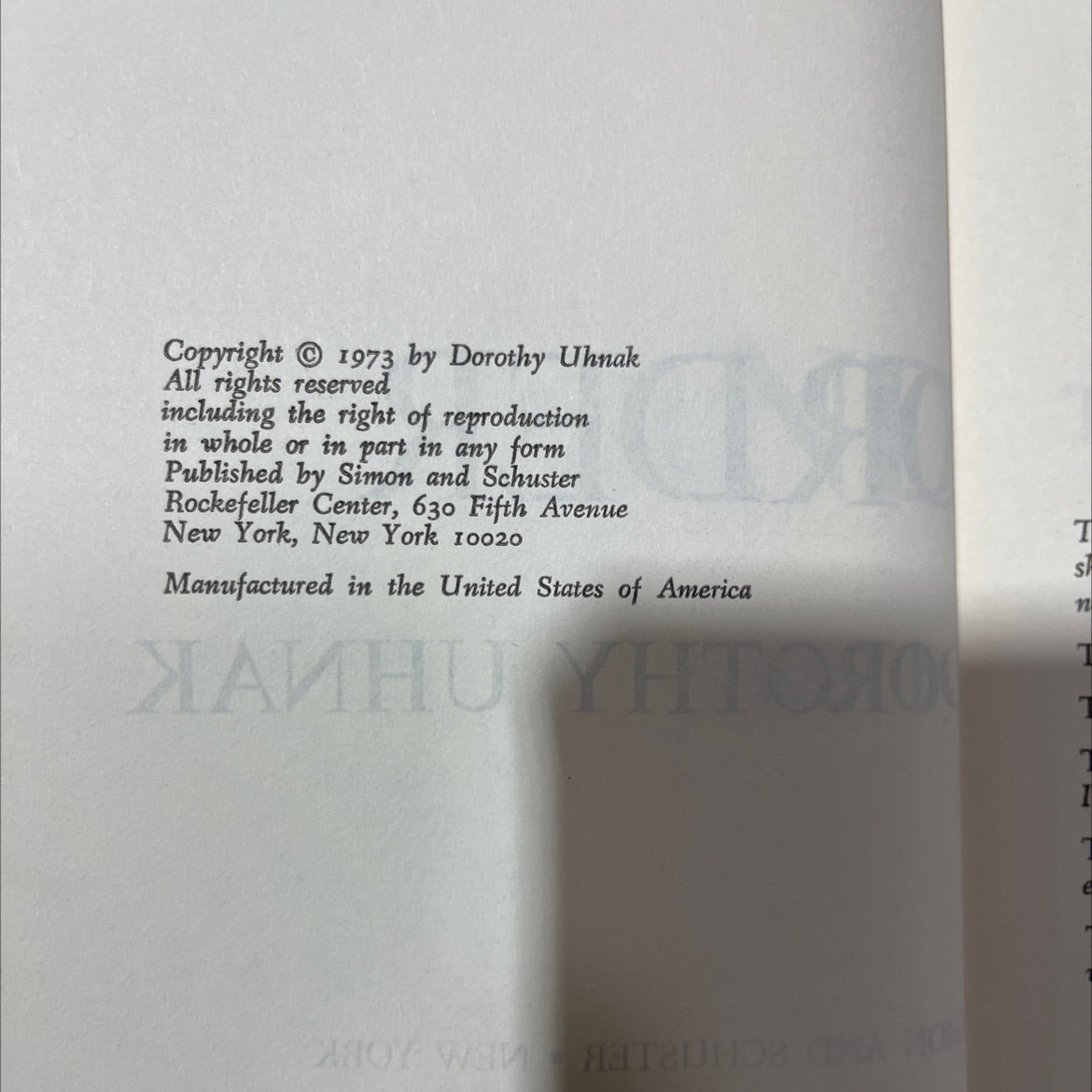 law and order book, by dorothy uhnak, 1973 Hardcover, Vintage image 3