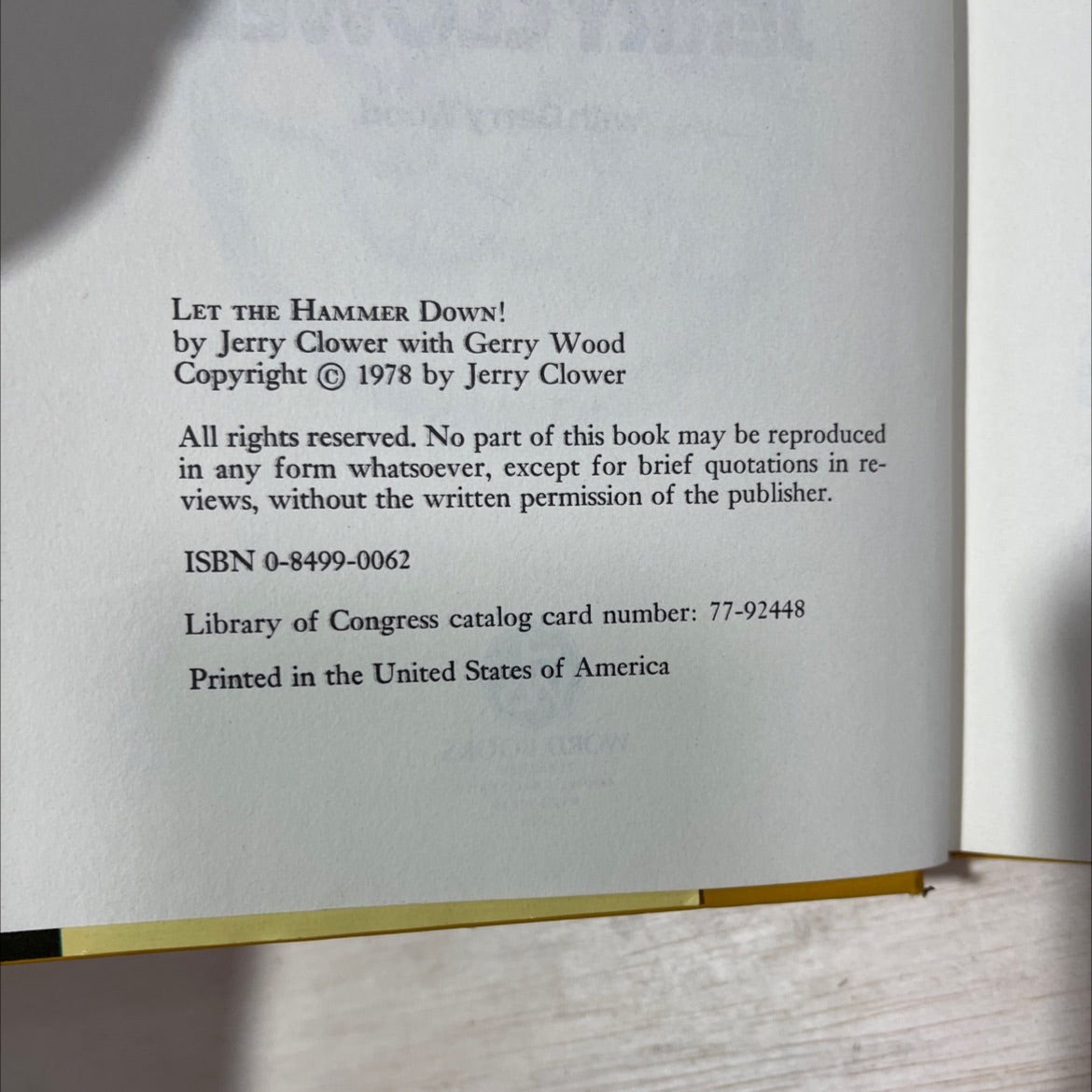 let the hammer down! book, by jerry clower, 1978 Hardcover, Vintage image 3