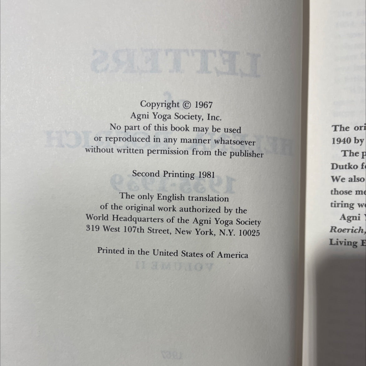 letters of helena roerich book, by helena roerich, 1970 Hardcover image 3