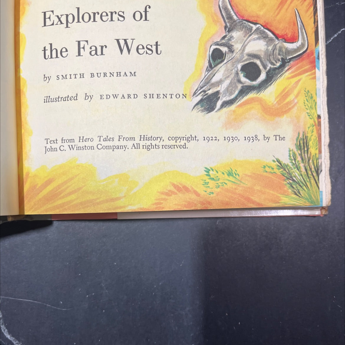 lewis and clark: explorers of the far west book, by smith burnham, 1938 Hardcover image 3