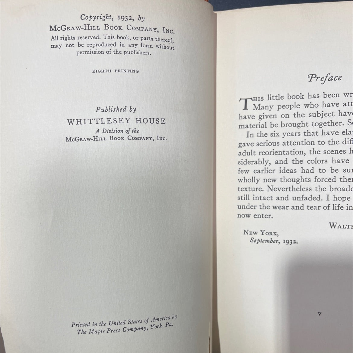 life begins at forty book, by walter b. pitkin, 1932 Hardcover image 3