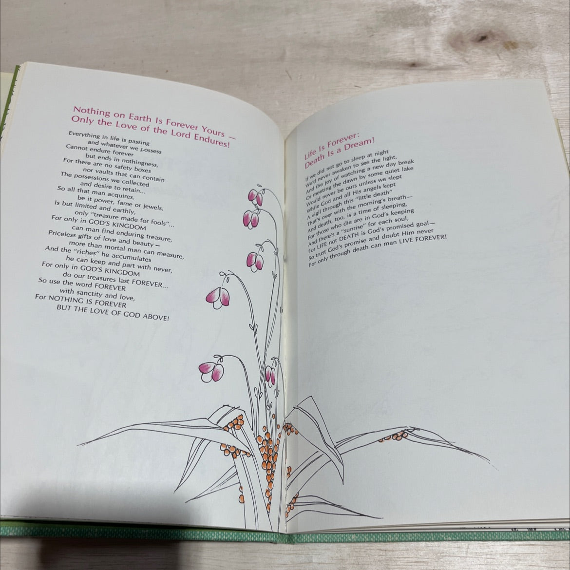 life is forever book, by Helen Steiner Rice, 1974 Hardcover image 4