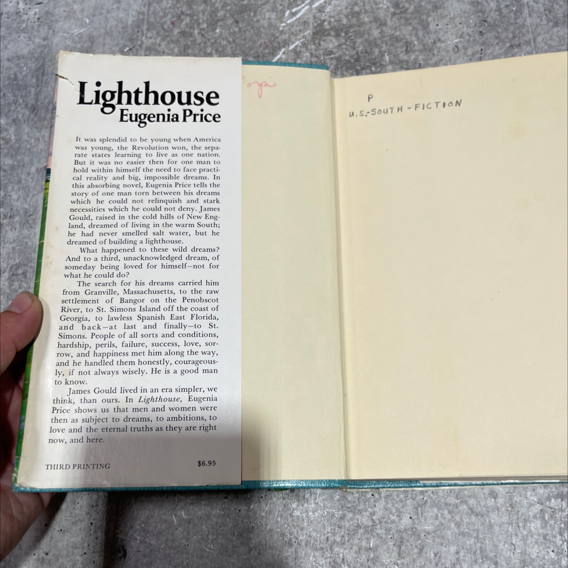 lighthouse book, by Eugenia Price, 1971 Hardcover image 4