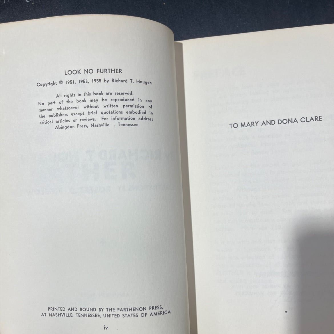 look no further book, by richard t. hougen, 1955 Hardcover image 3