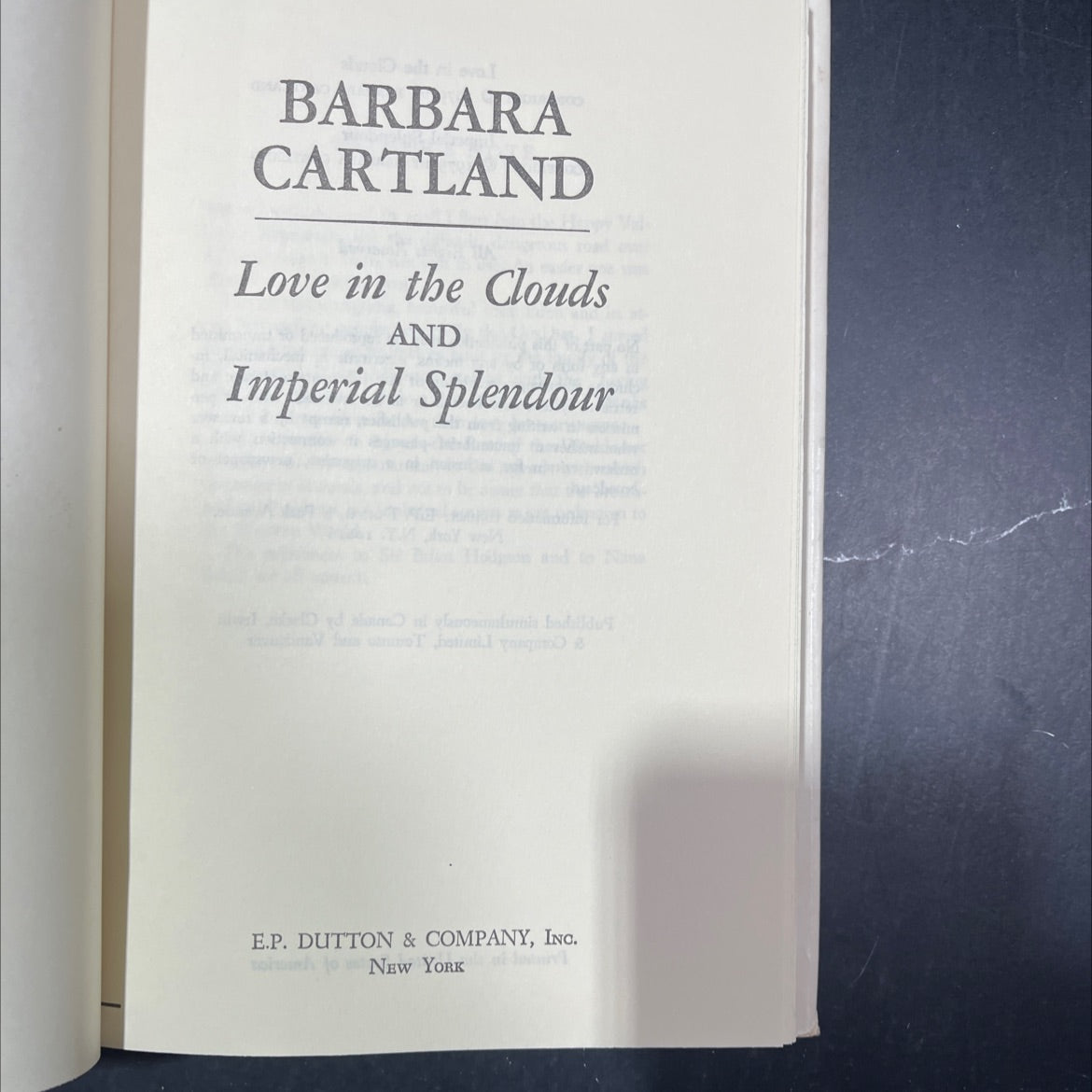 love in the clouds book, by barbara cartland, 1979 Hardcover image 2