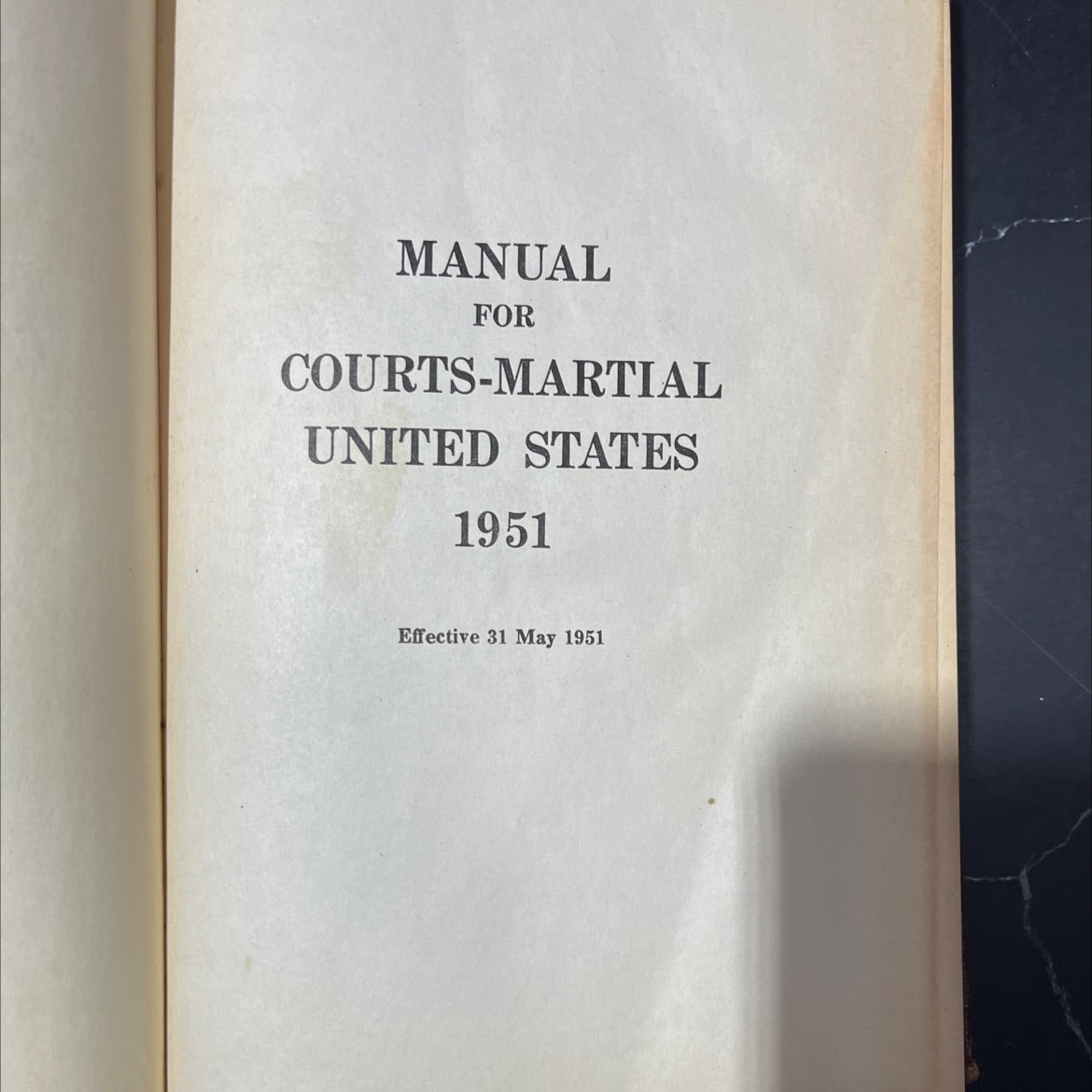 manual for courts-martial united states book, by unknown, 1951 Hardcover image 3