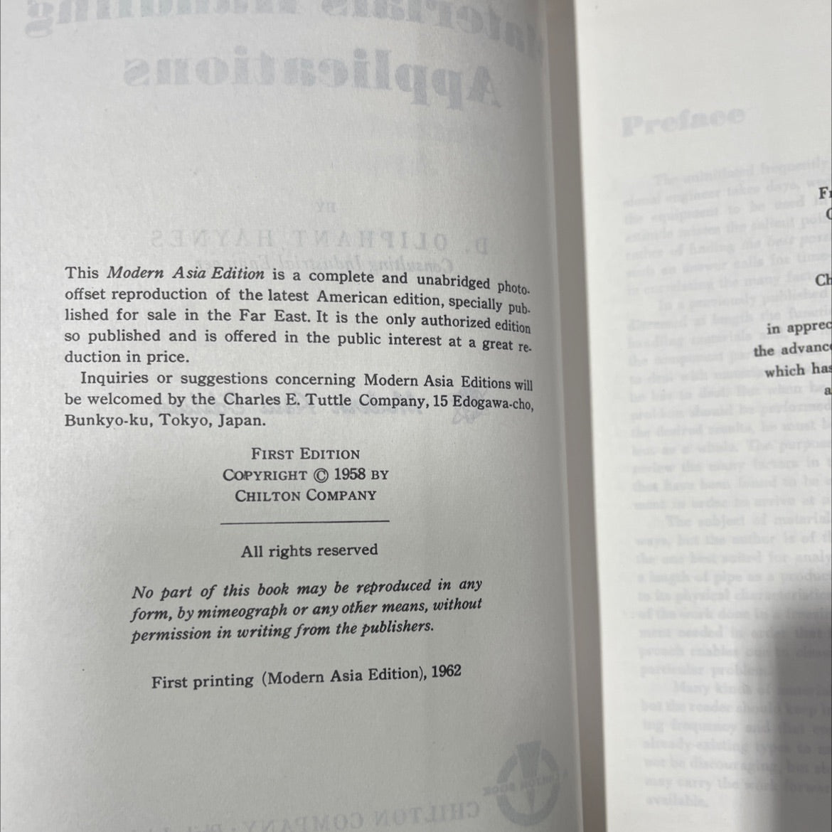 materials handling applications book, by d. oliphant haynes, 1958 Hardcover image 3