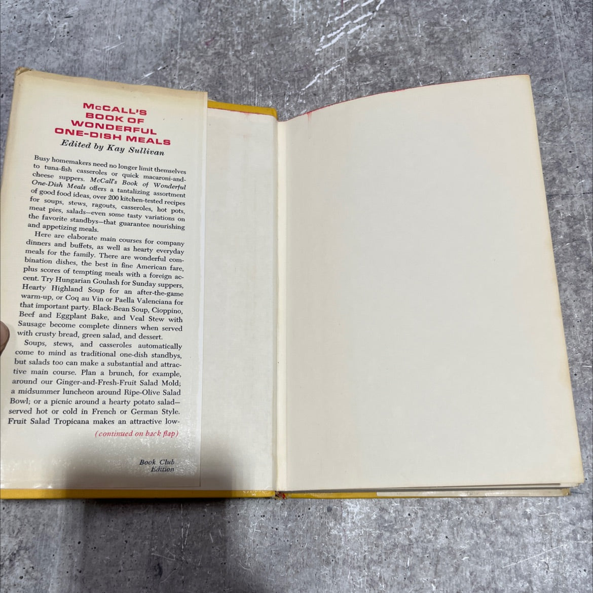 mccall's book of wonderful one-dish meals book, by kay sullivan, 1972 Hardcover image 4