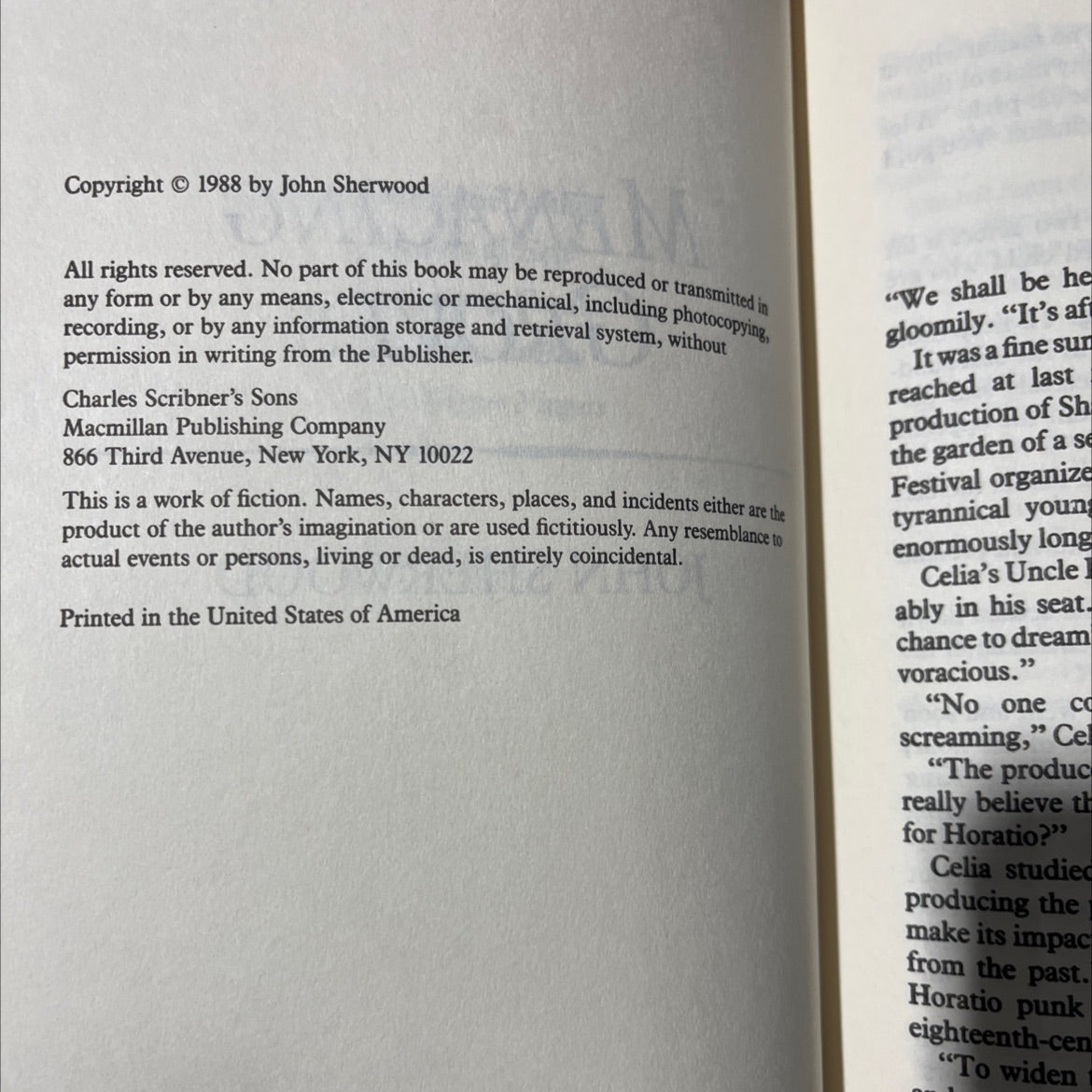 menacing groves book, by john sherwood, 1988 Hardcover image 3