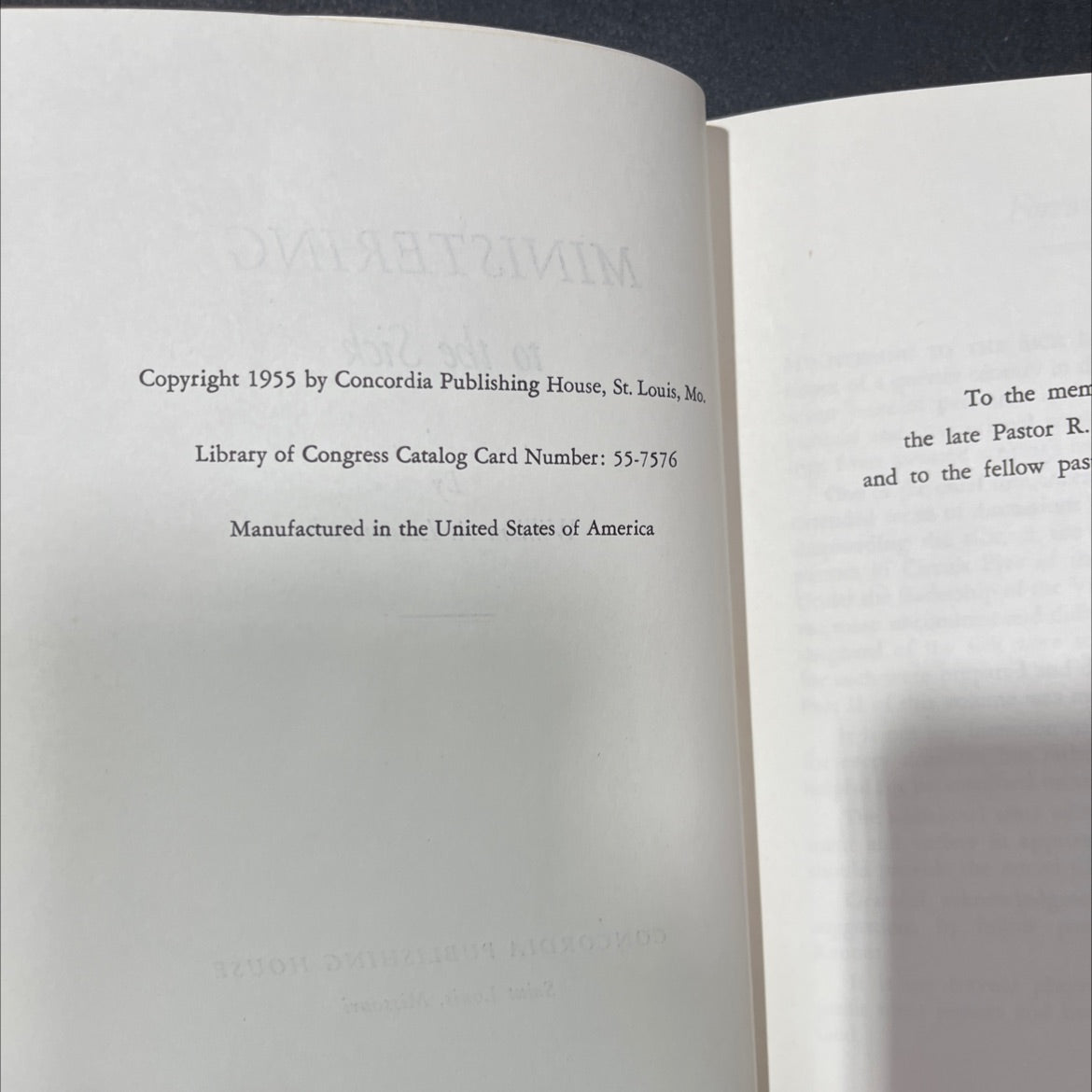 ministering to the sick book, by William A. Lauterbach, 1955 Hardcover, Vintage image 3