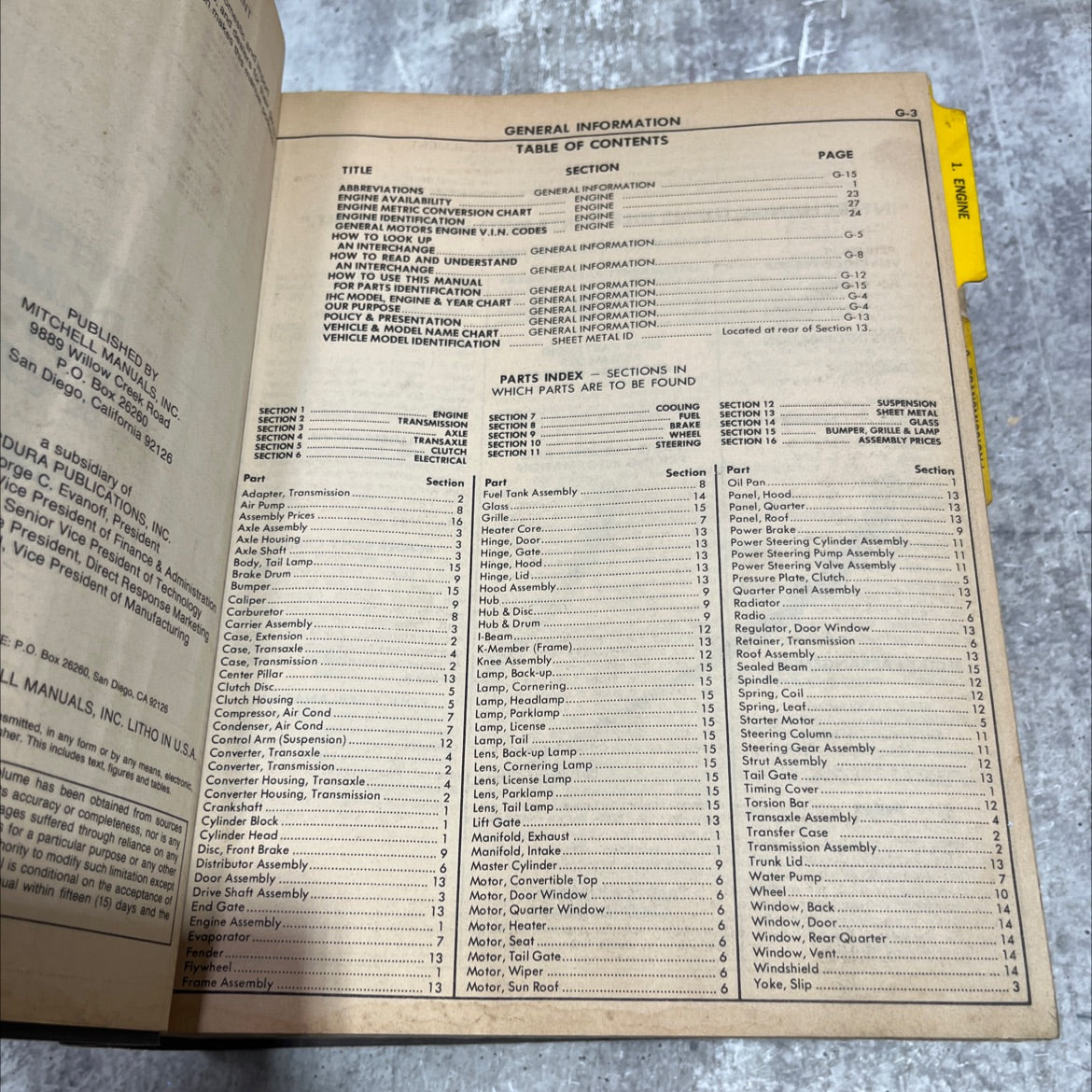 mitchell interchange domestic cars, light trucks & vans 1984 edition book, by mitchell manuals, inc., 1984 Hardcover image 4